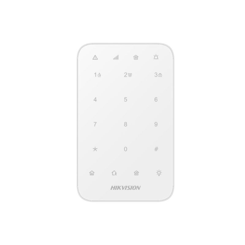 Hikvision DS-PK1-E-WE Teclado LED vía radio de la serie AX PRO