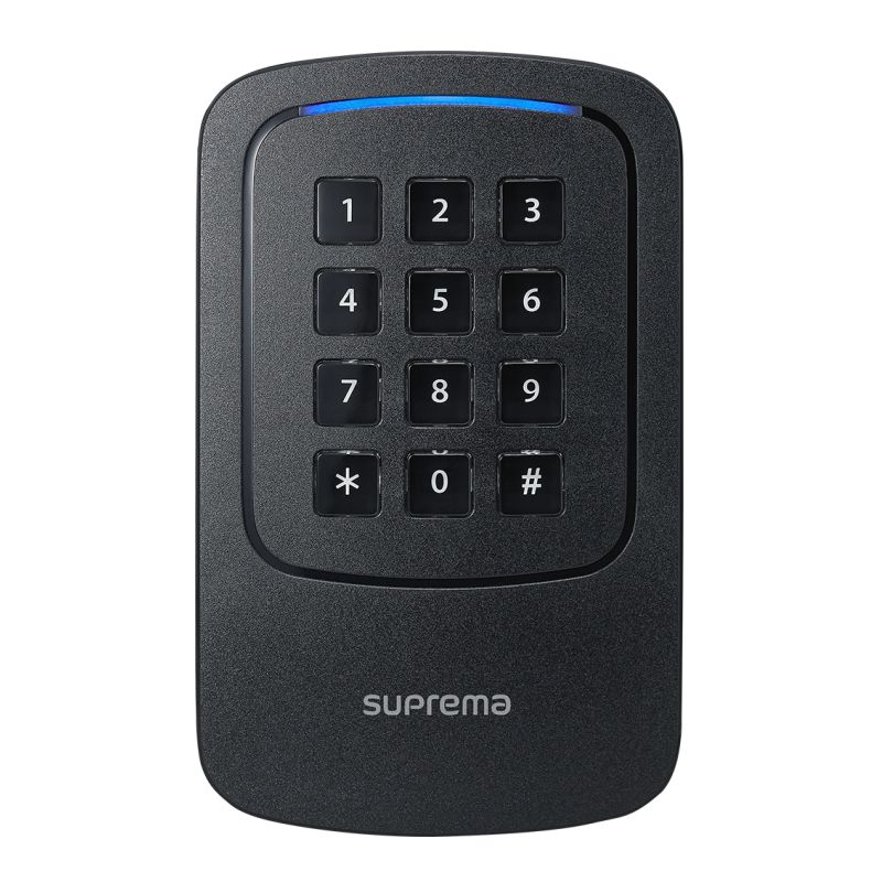 Suprema XPass 2 XP2-GKDPB Lector dual de tarjetas RFID para exteriores, GangBox Keypad type, POE