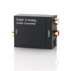 Toslink digital audio converter (S / PDIF) to 2xRCA in analog