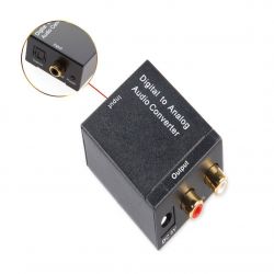 Toslink digital audio converter (S / PDIF) to 2xRCA in analog