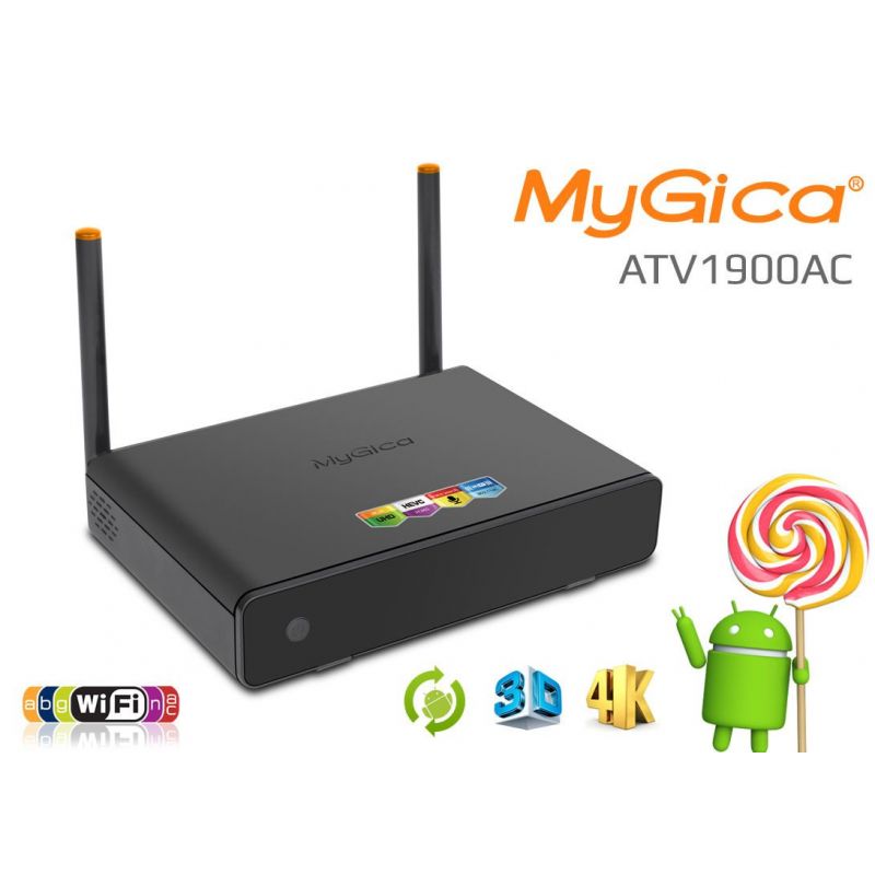 Nuevo Smart Tv Android Mygica ATV1900AC UHD 4K, 4xCPU + 8xGPU, 2GB RAM, Wifi Dual