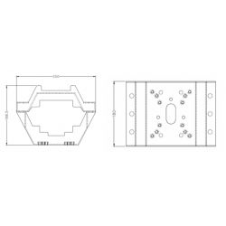 Golmar PM-604 pole adapter for ptz dome