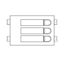 Fermax 9681 Citymax 4+N 103 push button module