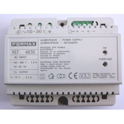 Fermax 4830 Fonte de alimentação DIN6 100-240VAC/18VDC-3.5A