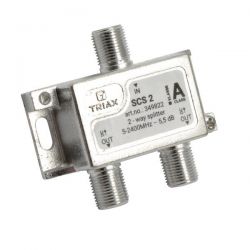 Triax SCS 2 Distribuidor de 2 salidas, atenuación 4 a 6 dB