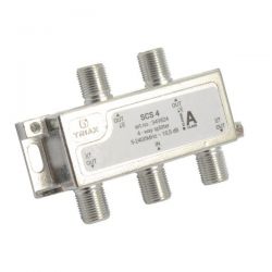 Triax SCS 4 Distribuidor de 4 salidas, atenuación 7 a 9 dB