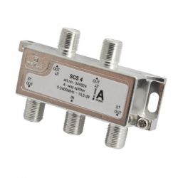 Triax SCS 4 Distribuidor de 4 salidas, atenuación 7 a 9 dB