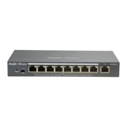 RG-ES209GC-P - Switch, 9 ports RJ45, Vitesse des ports 10/100/1000…