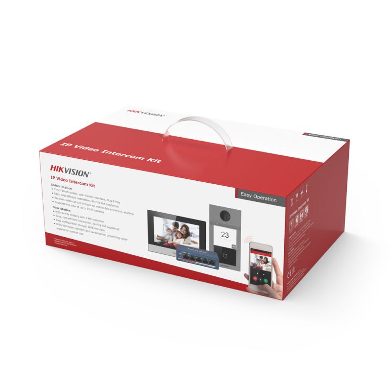 Hikvision DS-KIS604-S ≤strong≥Kit de videoportero IP…