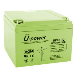 Global BAT-12V26Ah AGM lead battery 12V-26Ah