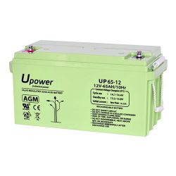 Global BAT-12V65Ah Batterie plomb AGM 12V-65Ah