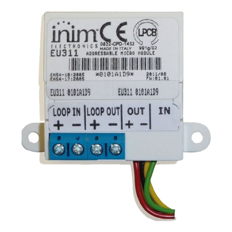 Inim EU311 Input/output micromodule with built-in isolator