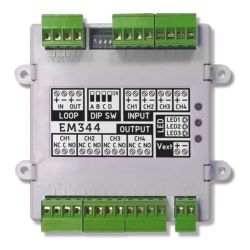 Inim EM344S Módulo com 4 entradas (2 configuráveis como zona…