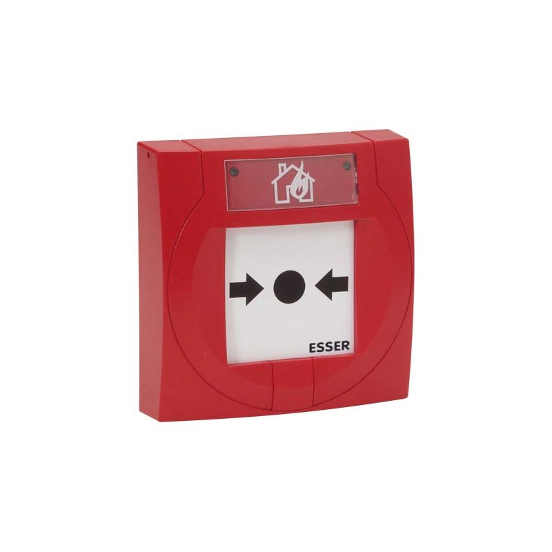 Esser 804971 Botão de alarme compacto IQ8 com quebra de vidro.