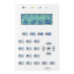 Inim NCODE-G-WH Teclado LCD. 4 leds. 1 terminal I/O