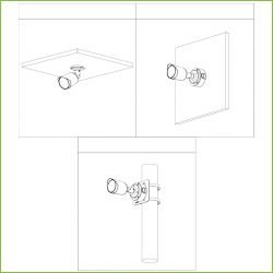 Dahua HAC-HFW1509T-LED Tubulaire HDCVI 4IN1 5M COULEUR WDR…