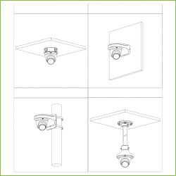 Dahua HAC-HDW1500TRQ-0280B Dome HDCVI 4IN1 5M DN ICR IR25m 2,8mm…