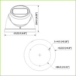 Dahua HAC-HDW1500T-Z Dôme HDCVI 5M DN ICR DWDR IR60m 0Lux…