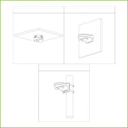 Dahua HAC-HDBW2501F-A-0280B Dôme HDCVI 4IN1 5M DN ICR WDR…