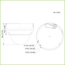 Dahua IPC-HDBW5449R-ASE-LED Dôme IP H265 4M COULEUR WDR 140dB…