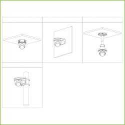 Dahua IPC-HDW5541TM-ASE Dôme IP H265 5M DN WDR Starlight IR50m…