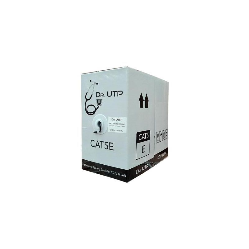 Drutp UTPCAT5E-305-EXT Carretel 305mts UTP CAT5e Cabo externo…