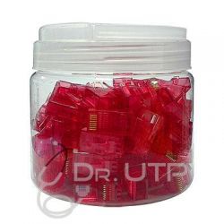 Drutp RJ45-RED Conector RJ45 CAT.5e Cor Vermelho em Frasco de…