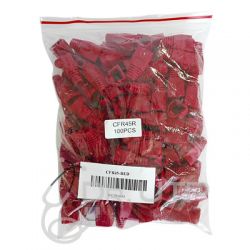 Drutp CFR45-RED Red Color Cap for RJ45 Connector in Bag 100 units