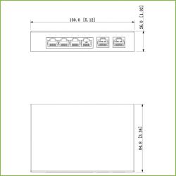 Dahua PFS3006-4GT-60 PoE Switch 4 ports 10/100/1000 +2 Uplink…