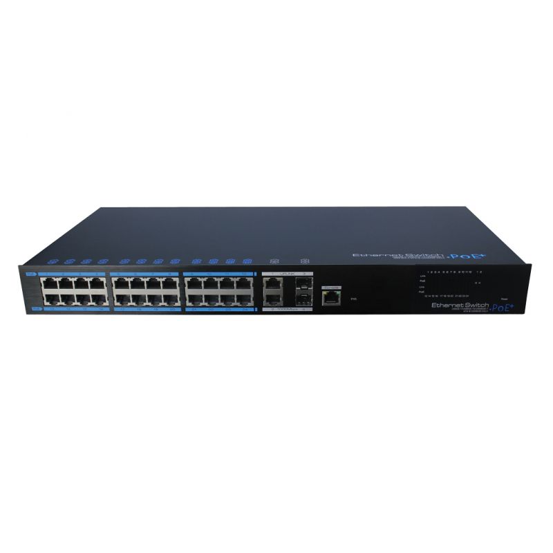 Utepo UTP7224E-POE-L2 Switch PoE 24 portas 10/100 + 2 Uplink + 1…