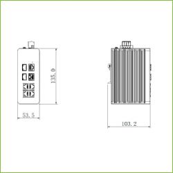 Dahua PFS4207-4GT-DP Commutateur industriel 4 ports PoE Gigabit…