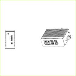 Dahua PFS4207-4GT-DP Industrial Switch 4 Gigabit PoE ports + 3…