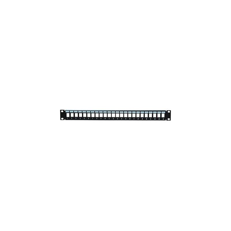 Drutp PATCHPANEL24-BLANK Patch Panel Rack 19" 1U 24 Ports for…