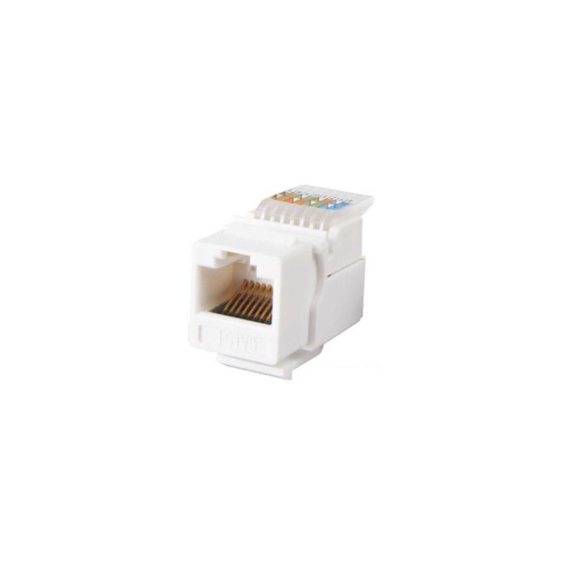 Drutp KJ-RJ45-CAT5-TL Keystone RJ45 fêmea CAT5e sem ferramentas