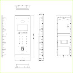 Dahua VTO6531H Estação externa de interfone de vídeo IP com…