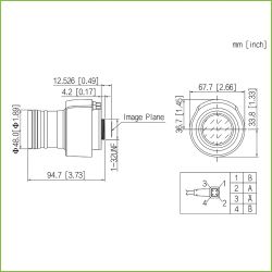 Dahua PFL010542-A12PE 12MP 1/1.7" CS 10.5-42mm Motorized…