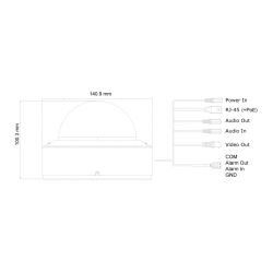 Provision DAI-320IPE-MVF Dôme IP 2MP H265 WDR IR40m 2.8-12mm…