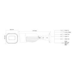 Provision I6-320IPE-MVF IP Tubulaire 2MP H265 WDR IR60m 2.8-12mm…