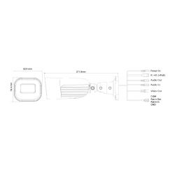 Provision I6-340IPE-MVF IP tubulaire 4MP H265 WDR IR60m 2,8-12…