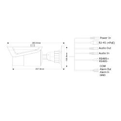 Provision I4-250IP5MVF IP tubulaire 5MP H265 WDR IR40m 3.3-12mm…