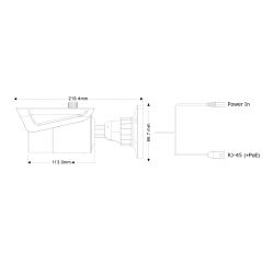 Provision I3-350IP5SMVF IP tubulaire 5MP H265 dWDR IR30m 3-13mm…