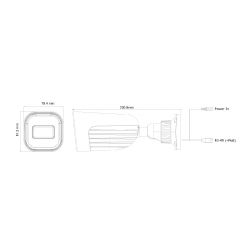 Provision I4-320A-28 Tubulaire AHD 4IN1 1080P IR40m 2.8mm IP67