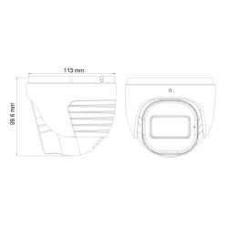 Provision DI-320AU-MVF Dome AHD 4IN1 1080P WDR IR40m 2.8-12mm…