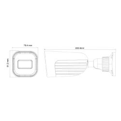 Provision I4-320AU-MVF Tubular AHD 4EN1 1080P IR40m 2.8-12mm VFM…