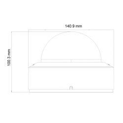 Provision DAI-350A-MVF Dome AHD 4IN1 5MP IR40m 2.8-12mm MVF IP67…