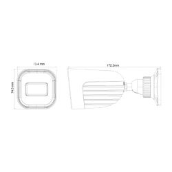 Provision I2-350A-28 Tubulaire AHD 4IN1 5MP IR20m 2.8mm IP67