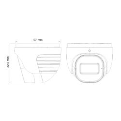 Provision DI-380A-28 Dome AHD 4IN1 8MP IR20m 2.8mm IP67