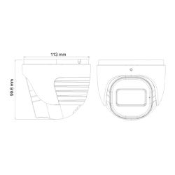 Provision DI-380A-MVF Dome AHD 4IN1 8MP IR40m 2.8-12mm MVF IP67