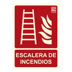 Implaser EX208N-A4 Señal escalera de incendios 29,7x21cm