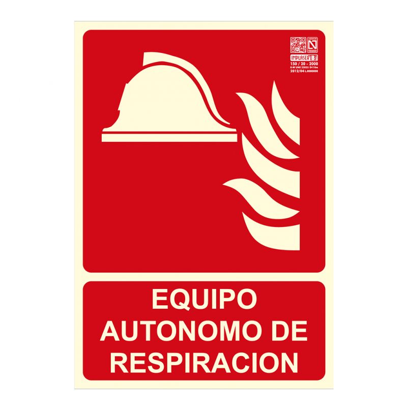 Implaser EX214N-A4 Sinal de aparelho respiratório autônomo…